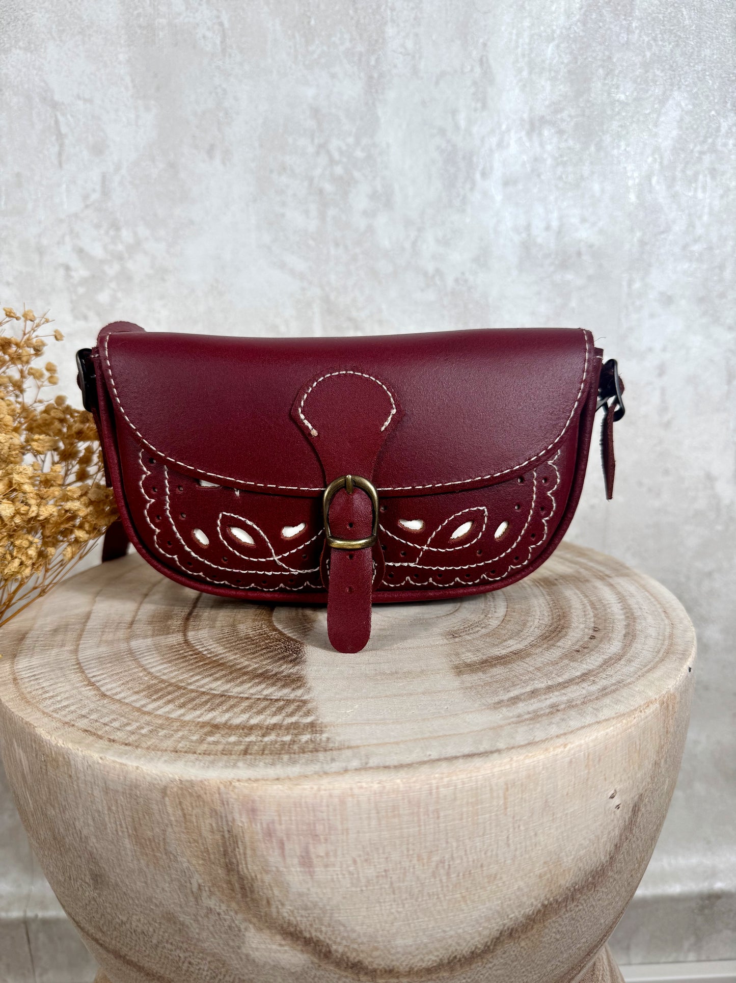 Bolso rociero MR6 cereza