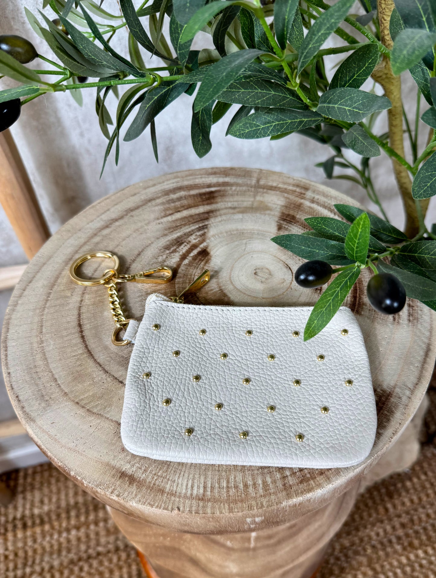 Monedero beige