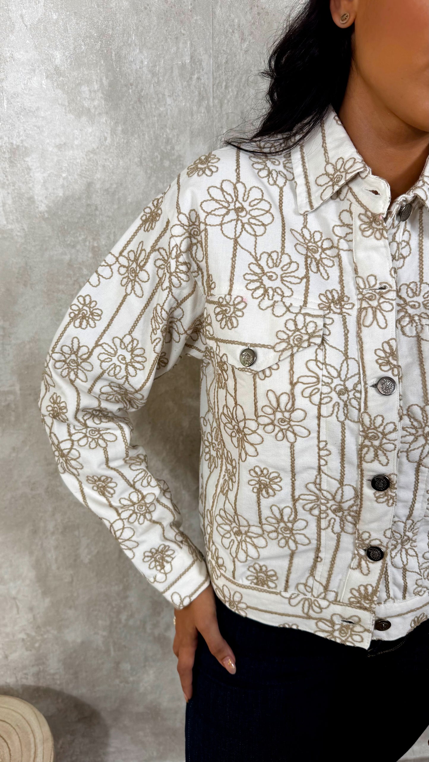 Chaqueta flores - Mis Raices