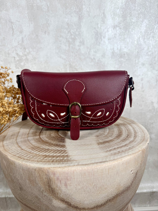 Bolso rociero MR6 cereza