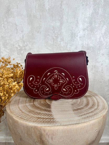Bolso rociero MR5 cereza