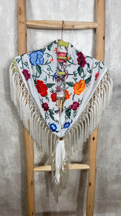 Mantoncillo Bordado Amapola